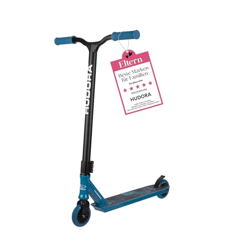 HUDORA Stunt Scooter XQ-12.1, blau, robuster Stuntroller für Tricks 14062… von HUDORA