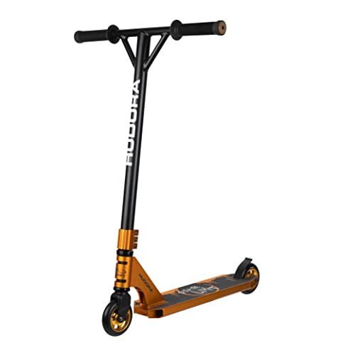 HUDORA Stuntscooter XR-25.1 - 360° Lenkung - Tretroller - ABEC 9 Kugellager - Robuster Funscooter, Kickscooter, Stunt Scooter, Trick Roller, Cityroller -14064 - Gold von HUDORA