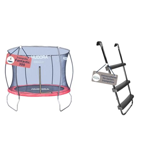 HUDORA Trampolin Fantastic in versch. Größen - Gartentrampolin mit Sicherheitsnetz & Universalleiter - Rutschhemmende Trampolinleiter mit Breiten Stufen HUDORA Trampolin Fantastic in versch. Größen - Gartentrampolin mit Sicherheitsnetz & Universalleiter - Rutschhemmende Trampolinleiter mit Breiten Stufen von HUDORA
