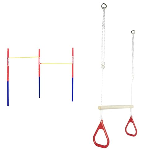 HUDORA Turnreck Fabian - Reckstange Outdoor - Reck für den Garten & Eichhorn - Outdoor 2 in 1 Turnset, Schaukel und Trapez in einem HUDORA Turnreck Fabian - Reckstange Outdoor - Reck für den Garten & Eichhorn - Outdoor 2 in 1 Turnset, Schaukel und Trapez in einem von HUDORA