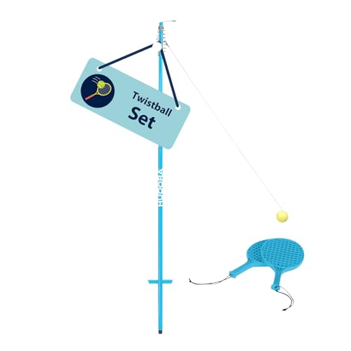 HUDORA Twistball Set inkl. 2 Schläger & 1 pulverbeschichteter Stange - Tennis Trainer Set in 124-137 cm - Hochwertiges Swingball Set mit Ständer - Outdoor Ballspiel für Kinder ab 4 Jahren HUDORA Twistball Set inkl. 2 Schläger & 1 pulverbeschichteter Stange - Tennis Trainer Set in 124-137 cm - Hochwertiges Swingball Set mit Ständer - Outdoor Ballspiel für Kinder ab 4 Jahren von HUDORA