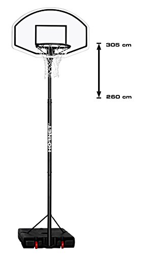 Hudora Unisex Jugend Hornet XXL Basketballkorb, Multicolor, 260-305 cm von HUDORA