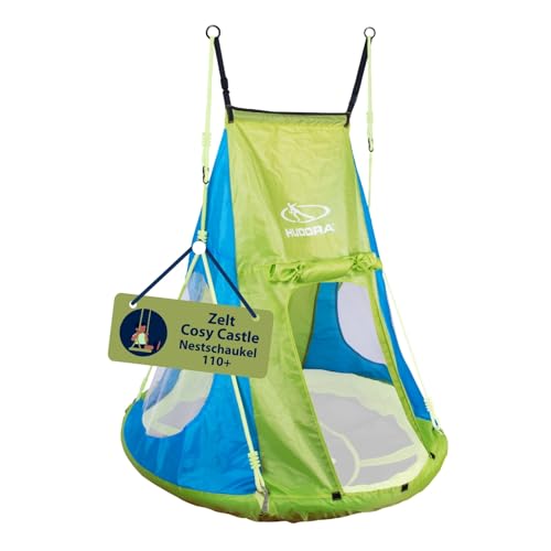HUDORA Zeltbezug Cosy Castle - Zeltüberzug für HUDORA Nestschaukel 90 & 110/120 in blau/Lemon - Polyester-Schaukelzelt für Innen- & Außenbereiche - Schaukelüberdachung für Kinder & Erwachsene HUDORA Zeltbezug Cosy Castle - Zeltüberzug für HUDORA Nestschaukel 90 & 110/120 in blau/Lemon - Polyester-Schaukelzelt für Innen- & Außenbereiche - Schaukelüberdachung für Kinder & Erwachsene von HUDORA