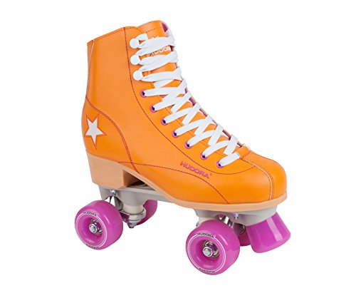 Hudora Disco Rollerskates Unisex Rollschuh, Orange/Lila, 36, 13201 von HUDORA