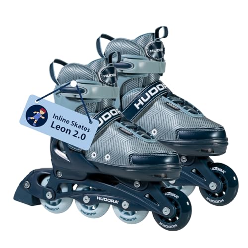 HUDORA Inline Skates Mia/Leon 2.0 - Inliner für Kinder/Jugendliche & Erwachsene in versch. Größen & Farben - Roller Skates bis zu 4 Größen verstellbar - Bequeme & stilvolle Rollerskates HUDORA Inline Skates Mia/Leon 2.0 - Inliner für Kinder/Jugendliche & Erwachsene in versch. Größen & Farben - Roller Skates bis zu 4 Größen verstellbar - Bequeme & stilvolle Rollerskates von HUDORA