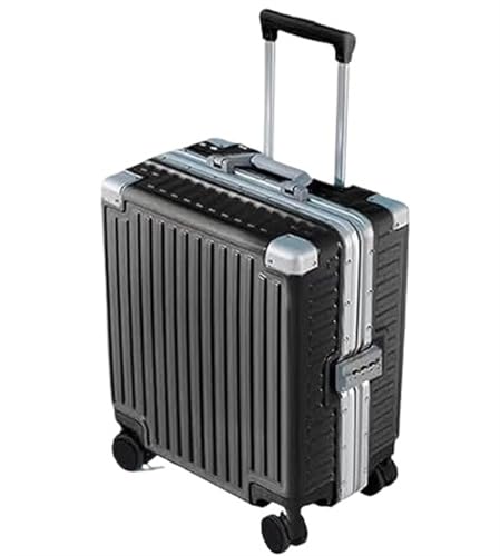 HUDSO Gepäcktrolley-Koffer 18-Zoll-Handgepäck mit Rädern Abnehmbare Trennwand Gepäckkoffer Aufgegebenes Gepäck Leichtes Gepäck von HUDSO