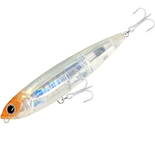 HUFFA 102 mm 17,5 g Topwater Pencil Surface Fishing Lure Walk The Dog Künstlicher Salzwasser-Hartköder Bass Plastic Walker (Color : 02, Size : 102mm 17.5g) von HUFFA