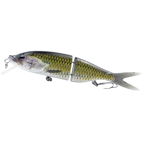 HUFFA Angelköder mit Köder, 170 mm und 51,5 g für das Angeln am Black Bass, schwimmender Köder, Angelausrüstung für kleine Fische (Braun) von HUFFA