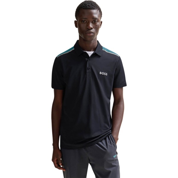 HUGO BOSS Polo Paddytech schwarz von HUGO BOSS