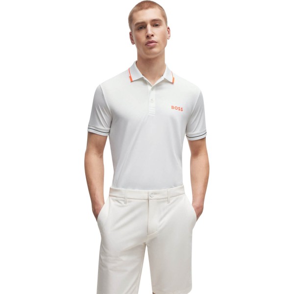 HUGO BOSS Polo Paul Pro weiß von HUGO BOSS