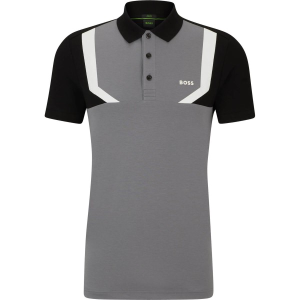 HUGO BOSS Polo Paule 2 grauschwarz von HUGO BOSS