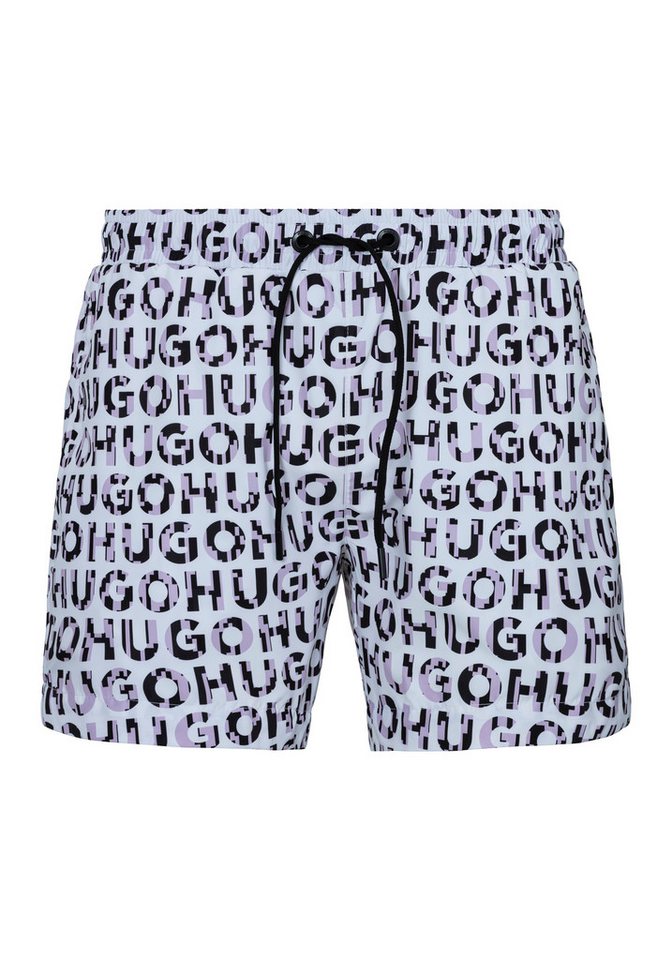 HUGO Badehose TORTUGA mit Allover-Logoschriftzug HUGO Badehose TORTUGA mit Allover-Logoschriftzug von HUGO