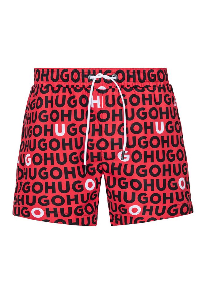 HUGO Badehose TORTUGA mit Allover-Logoschriftzug HUGO Badehose TORTUGA mit Allover-Logoschriftzug von HUGO