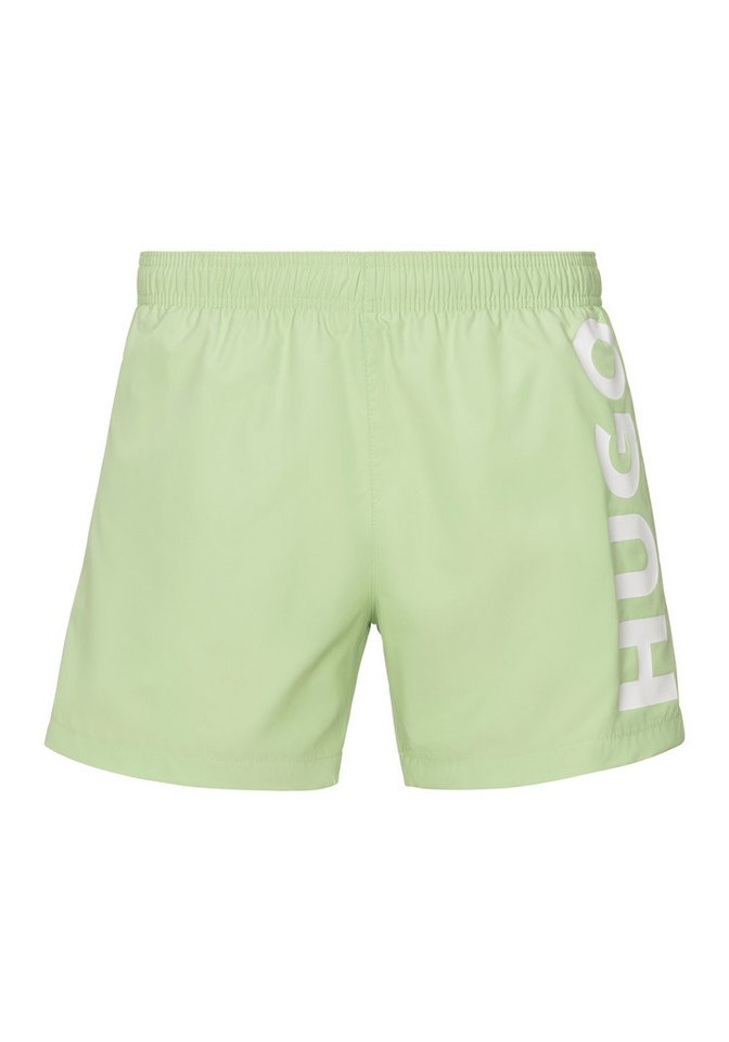 HUGO Badeshorts ABAS seitlich mit großem HUGO Logo-Print HUGO Badeshorts ABAS seitlich mit großem HUGO Logo-Print von HUGO