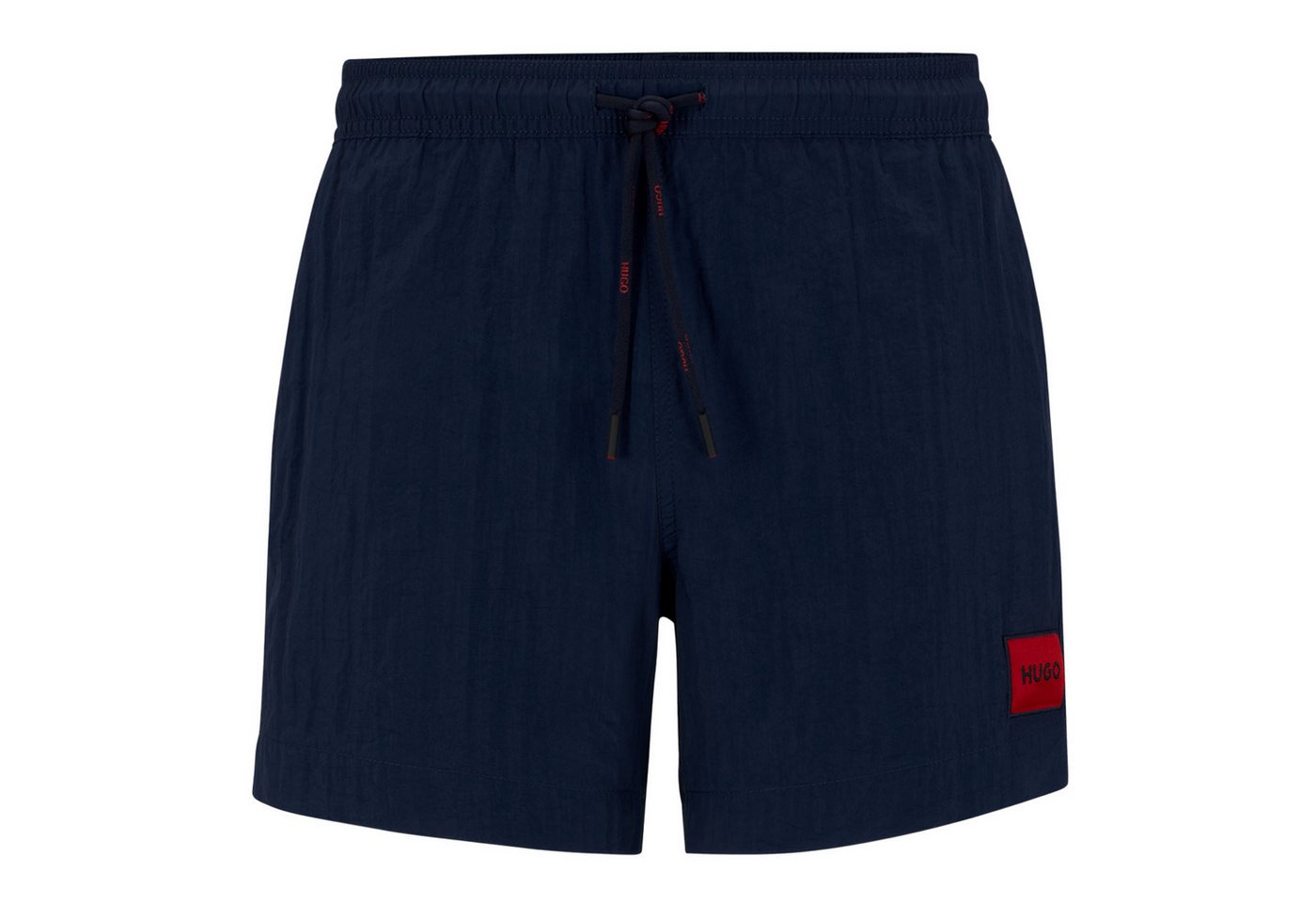 HUGO Badeshorts Dominica mit großem Marken-Patch am linken Bein von HUGO