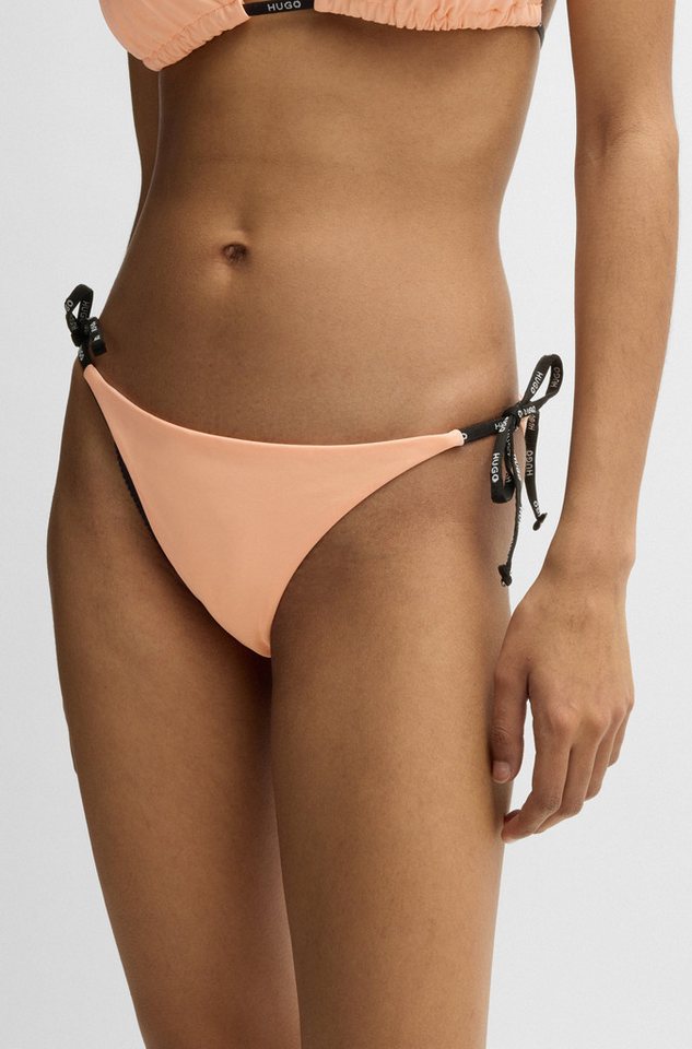 HUGO Bikini-Hose PURE_SIDE TIE mit kontrastfarbenen Einsätzen HUGO Bikini-Hose PURE_SIDE TIE mit kontrastfarbenen Einsätzen von HUGO