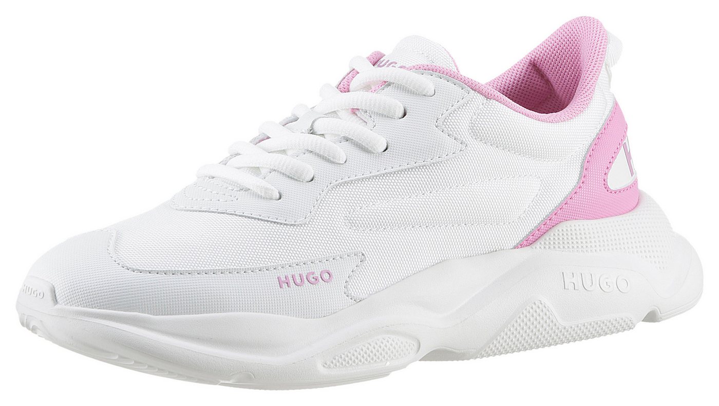 HUGO Leon Runn Sneaker HUGO-Schriftzug an der Ferse, Freizeitschuh, Halbschuh, Schnürschuh von HUGO