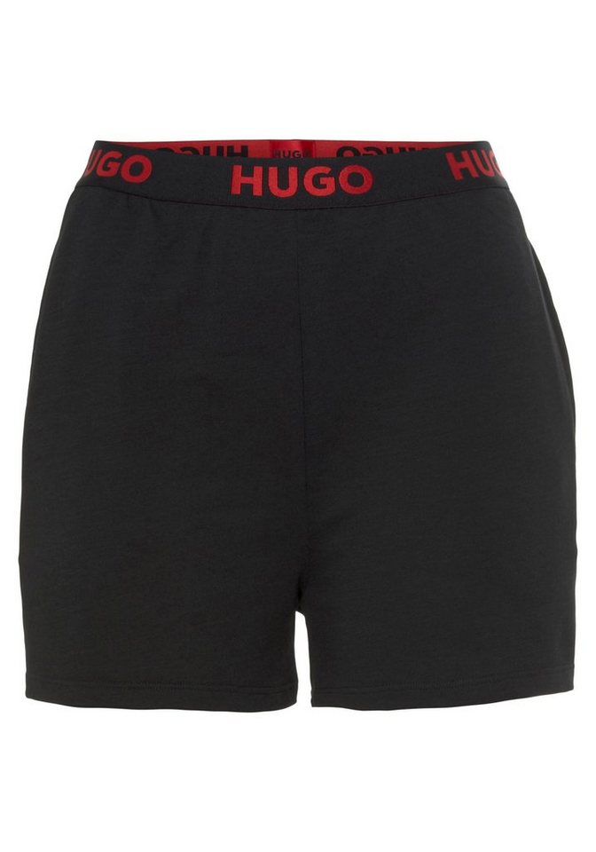 HUGO Sweatshorts SPORTY LOGO_SHORTS 10249156 01 mit Hugo Logo-Elastikbund von HUGO