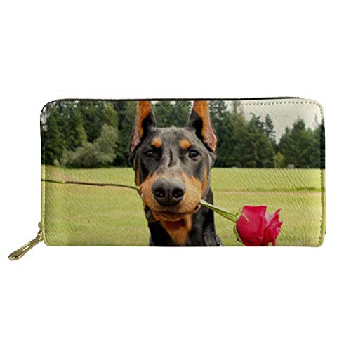HUGS IDEA Langes Portemonnaie aus PU-Leder für Damen, Dobermann-Muster Gr. One size, Dobermann 2 HUGS IDEA Langes Portemonnaie aus PU-Leder für Damen, Dobermann-Muster Gr. One size, Dobermann 2 von HUGS IDEA