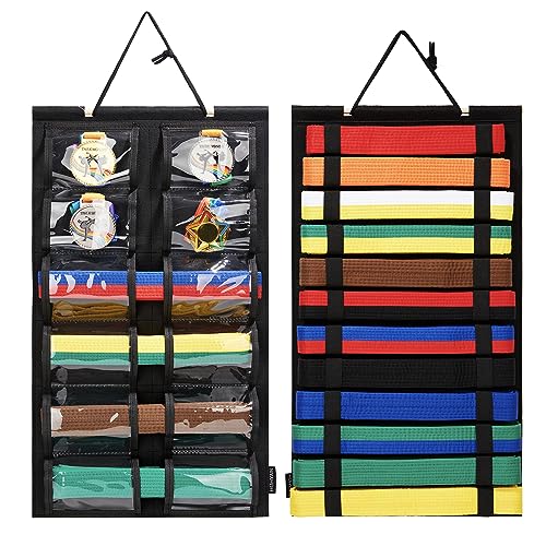 HUHYNN Jungen Karate Gürtel Display, Schwarz, Upgrade HUHYNN Jungen Karate Gürtel Display, Schwarz, Upgrade von HUHYNN