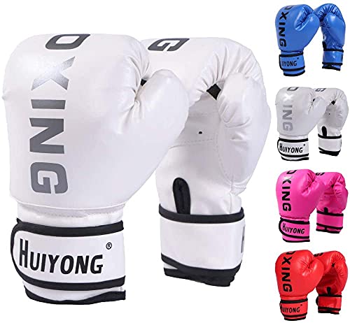 HUINING Kinder Cartoon Sparring Dajn Boxhandschuhe Training Alter 3-12 Jahre (Boxen Weiß) von HUINING