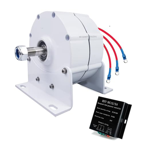 HUIZHITENGDA 220v,9000W-12000W Gearless Permanentmagnet Generator, 110 V/ 220 V Low Speed AC Alternator Generatoren mit Basis Verwendung für Windkraftanlage Wasserturbine (mit Controller) von HUIZHITENGDA