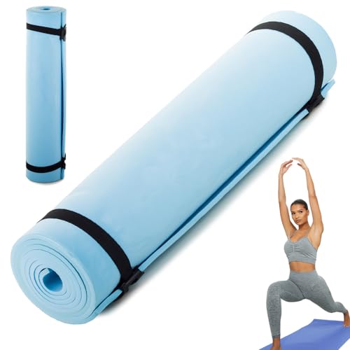 HUKITECH Touristische Matte - 50x180cm - Fitnessmatte - Gymnastikmatte - Schaumstoffunterlage - Fitness, Yoga, Strand - EXTRA DICK: 0,5 cm - Farbe Blau - Schutz vor Nässe und Kälte - PREMIUM QUALITÄT HUKITECH Touristische Matte - 50x180cm - Fitnessmatte - Gymnastikmatte - Schaumstoffunterlage - Fitness, Yoga, Strand - EXTRA DICK: 0,5 cm - Farbe Blau - Schutz vor Nässe und Kälte - PREMIUM QUALITÄT von HUKITECH