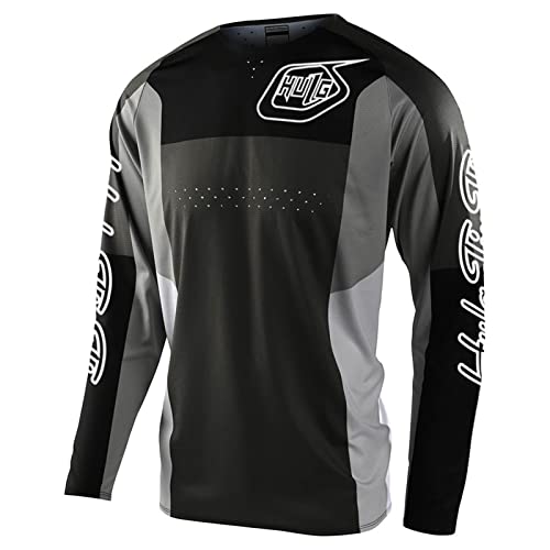 Radfahren Jersey Herren Mountainbike Motocross Jersey Langarm MTB T-Shirt,Shirt Downhill Fahrrad Jersey Schnelltrocknend (Color-13,5XL) von HULG