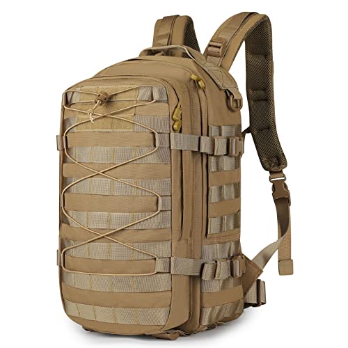 HUNTVP 20L Taktischer Rucksack Militär Daypack Wasserabweisend MOLLE Klein Reiserucksack Bundeswehr Sportrucksack Radrucksack für Herren Damen Fitness Radfahren Outdoor, Braun HUNTVP 20L Taktischer Rucksack Militär Daypack Wasserabweisend MOLLE Klein Reiserucksack Bundeswehr Sportrucksack Radrucksack für Herren Damen Fitness Radfahren Outdoor, Braun von HUNTVP