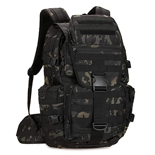 HUNTVP 50L Taktischer Rucksack Militar Wanderrucksack MOLLE Trekkingrucksack Tactical Daypack Tagesrucksack Kampfrucksack für Outdoor Wandern Trekking Camping, Camo HUNTVP 50L Taktischer Rucksack Militar Wanderrucksack MOLLE Trekkingrucksack Tactical Daypack Tagesrucksack Kampfrucksack für Outdoor Wandern Trekking Camping, Camo von HUNTVP