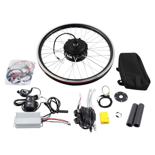 HUSPOO 20 Zoll Elektrofahrrad Umbausatz, 36V/48V 250W/1000W Hinterrad/Vorderrad Ebike Nachrüstsatz mit LED Anzeige für 20" Scheibenbremse V-Brake Bike 15A/30A/130A Batterie (36V 15A 250W Hinterrad) von HUSPOO