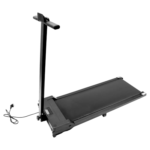 Laufband für Zuhause, 2 in 1 Walking Pad, Treadmill bis 6 km/h, Klappbar Laufband mit Fernbedienung und LED-Display, Under Desk Schreibtisch Treadmill für Zuhause & Büro, Tragfähigkeit 180kg (Schwarz) von HUSPOO