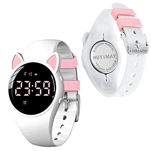 HUYVMAY Kinder Schrittzähler Fitness Uhr ohne App kein Handy, IP68 wasserdichte Süße Armbanduhr für Jungen Mädchen Kinder Sportuhr mit Schrittzähler Kalorienzähler Distanzzähler Timer 3 Wecker HUYVMAY Kinder Schrittzähler Fitness Uhr ohne App kein Handy, IP68 wasserdichte Süße Armbanduhr für Jungen Mädchen Kinder Sportuhr mit Schrittzähler Kalorienzähler Distanzzähler Timer 3 Wecker von HUYVMAY