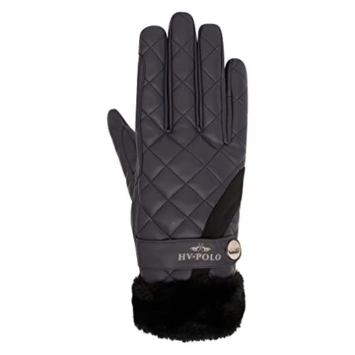 HV Polo Winter Handschuhe Constance Navy mit schwarzem Kunstfell, Größe:XS von HV Polo