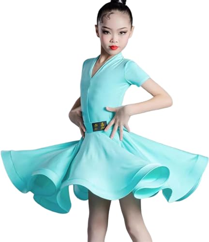 HWBZSZY Kinder Mädchen Latin Kleider Rumba Samba Tango Ballsaal Tanzkleid Standard Salsa Röcke Tanzbekleidung Tanz Wettbewerb Party Kostüm,A2,150 HWBZSZY Kinder Mädchen Latin Kleider Rumba Samba Tango Ballsaal Tanzkleid Standard Salsa Röcke Tanzbekleidung Tanz Wettbewerb Party Kostüm,A2,150 von HWBZSZY