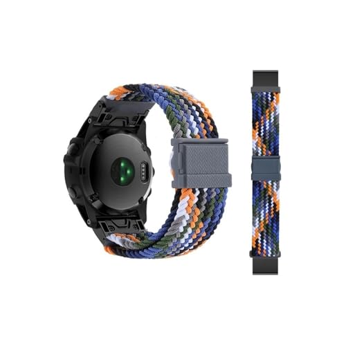 26mm 22mm Nylon Uhrenarmband passend für Fenix ​​7 7X Fenix ​​6X Pro 6 5X 5 5XPlus/MK1 MK2i /935 945 Klett-Schnellverschluss von HXFFXHF