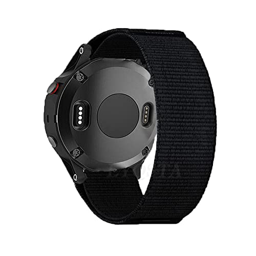 HXFFXHF 22 26mm Armband für Enduro Fenix ​​7 7X Tactix 7 Pro 6 6X Pro 5 5X Plus 3 HR Mk2 Armband Band Haken Look Nylon Armband von HXFFXHF