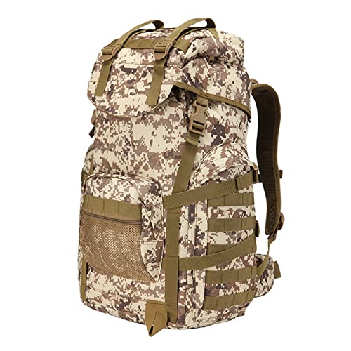 HXFFXHF Angelrucksack, große Kapazität, Outdoor-Rucksack, militärischer taktischer Rucksack für Herren, wasserdicht, für Reisen, Camping, Trekking, Wandern, Klettern von HXFFXHF