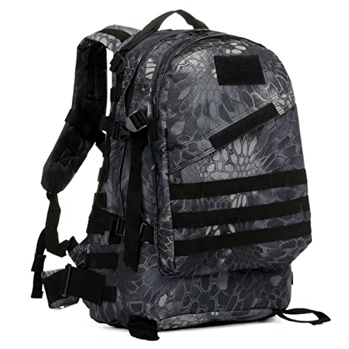 HXFFXHF Camping-Rucksack System Camouflage Taktischer Rucksack Große Kapazität Abenteuer Bergsteigen Wandern Rucksack Radfahren Reisen Rucksack von HXFFXHF