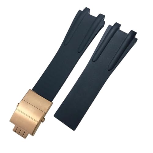 HXFFXHF Konvexes Uhrenarmband aus Silikonkautschuk, 26 mm, passend für Athens Ulysse Nardin, Armband mit Faltschließe, Herren, Sport, wasserdichte Armbänder HXFFXHF Konvexes Uhrenarmband aus Silikonkautschuk, 26 mm, passend für Athens Ulysse Nardin, Armband mit Faltschließe, Herren, Sport, wasserdichte Armbänder von HXFFXHF