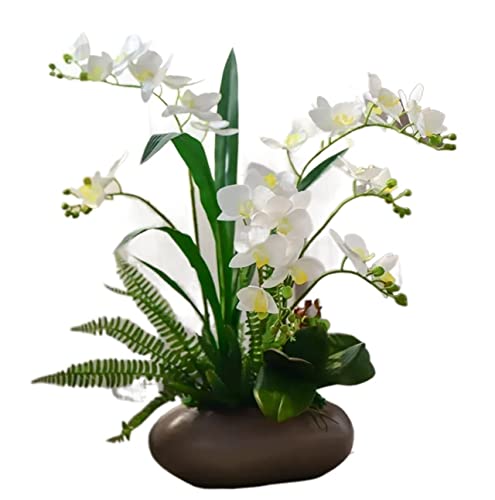 HXFFXHF Künstliche Blumen Wunderschön künstliche Blumen Simulationsblume Seide Künstliche gefälschte Phalaenopsis Heimdekoration Gefälschte Blumen für die Dekoration von HXFFXHF