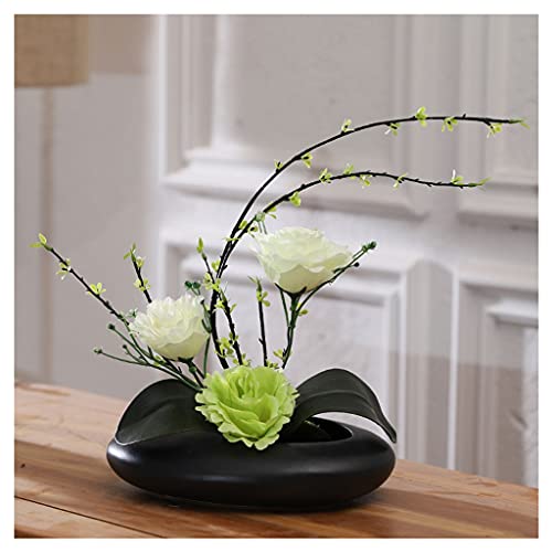 HXFFXHF Künstliche Blumen für den Innenbereich, Simulationsblume, Rose, Blumen-Set, einfache Dekoration für Zuhause, Wohnzimmer, kreative Büro-Desktop-Fälschungsblume, Seidenblumen-Dekoration, klein von HXFFXHF