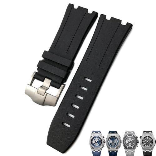 HXFFXHF Naturharz-Fluorkautschuk 28-mm-Uhrenarmband-Ersatz für Audemars Royal Oak Piguet Offshore für AP-Uhrenarmband von HXFFXHF