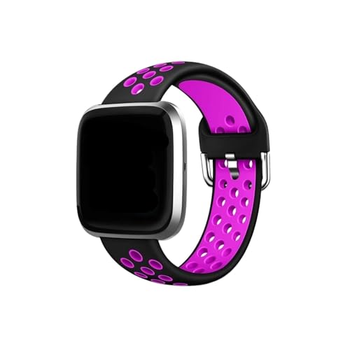 HXFFXHF Silikon-Uhrenarmband passend für Fitbit Versa 2/für Fitbit Versa/Versa Lite, atmungsaktives Sport-Ersatzarmband für Männer/Frauen von HXFFXHF