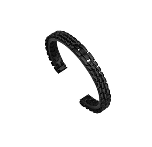 HXFFXHF WUURAA Damen-Uhrenarmband aus massivem Edelstahl mit Uhrenkette aus Metall von HXFFXHF