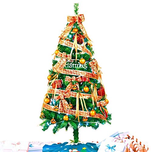 HXFFXHF Weihnachtsbäume Künstliche Weihnachtsbäume 6FT/1,8 m Künstlicher Weihnachtsbaum Weihnachtsbaumpaket Deluxe verschlüsselte Weihnachtsdekoration (Weihnachtsbaumgeschenke) (210 cm) Modisch von HXFFXHF