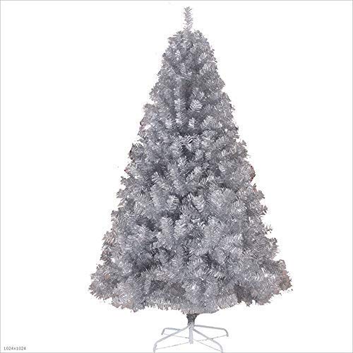 Weihnachtsbäume, künstliche Weihnachtsbäume, silberner, unbeleuchteter Weihnachtsbaum, Verschlüsselungs-Lametta-Baum, Hoteldekoration, Weihnachtsbaum, künstlich (Weihnachtsbaumgeschenke) (2,4 m), das von HXFFXHF