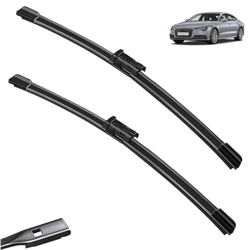 Auto-Frontwischerblätter-Set, für Audi A7 2010-2023 RS7 S7 4G8 4K8 4GA 4KA Sportback SLine Windschutzscheibe Windschutzscheibe 2017 2016 (RHD, RS7 4GA 2013-2022) von HXINOA