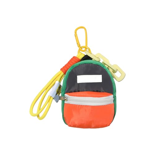 HXNH Trendiger Miniatur-Rucksack-Schlüsselanhänger, vielseitiger Miniatur-Rucksack, Schlüsselanhänger für Kopfhörer und kleines Zubehör, Gn, 12x8.5cm HXNH Trendiger Miniatur-Rucksack-Schlüsselanhänger, vielseitiger Miniatur-Rucksack, Schlüsselanhänger für Kopfhörer und kleines Zubehör, Gn, 12x8.5cm von HXNH
