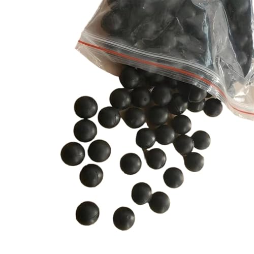 HXOUTGKP 5 Stück/100 Stück Durchmesser 4 Mm -12,7 Mm Feste Nbr-Gummikugel Nitrilkautschuk Dichtungsgummikugel Gummi-Nbr-Kugel Mit Kleiner Formlinie/Diameter 4Mm 40Pcs von HXOUTGKP